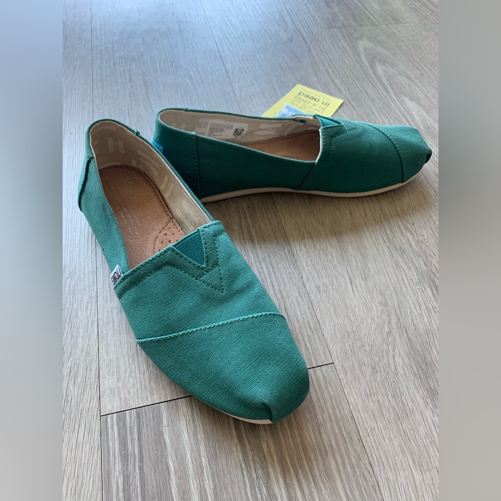 COPY - TOMS Slip On Brand New Teal Women 6.5
